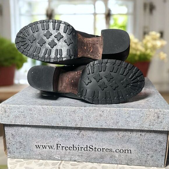 Freebird by Steven Carlito Boots Distressed Leather Ankle Mid-Calf Women’s Size - Picture 11 of 15